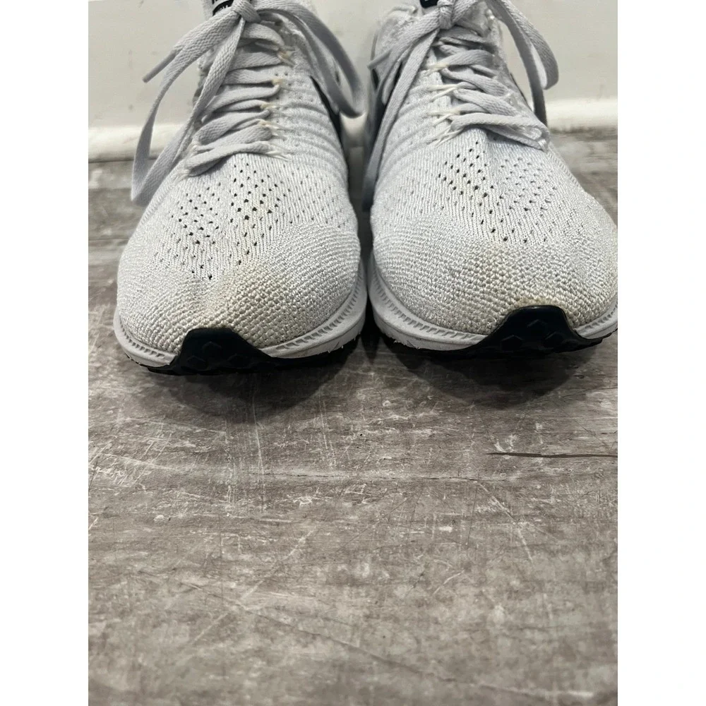 Nike Sneakers Mens Zoom All Out Flyknit White Black Running Shoes Size 9.5
